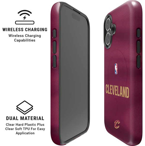 NBA Cleveland Cavaliers Jersey iPhone 16 Plus Magsafe Impact Case